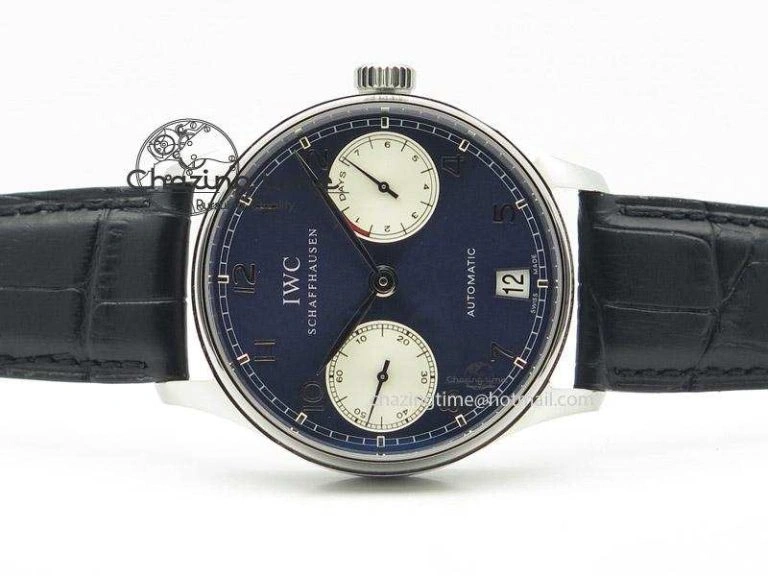 Portuguese Real PR IW500112 ZF 1:1 Laureus Edition On Black Leather Strap A52010