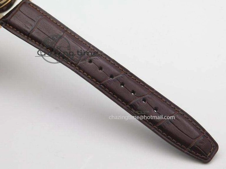 Portuguese Real PR IW500127 RG ZF 1:1 Best Edition Grey Red Dial On Brown Leather Strap A52010 V2
