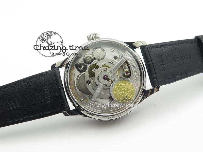 Portuguese Real PR IW500703 ZF 1:1 Best Edition On Black Leather Strap A52010