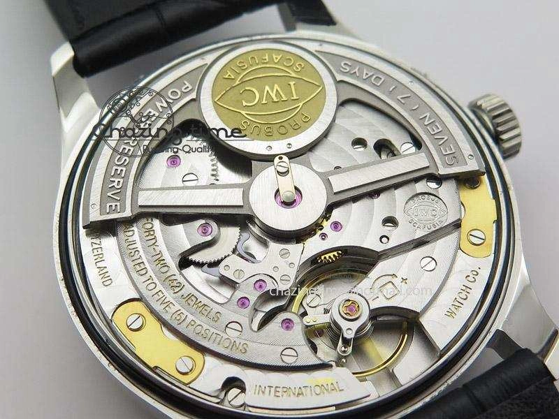 Portuguese Real PR IW500704 ZF 1:1 Best Edition On Black Leather Strap A52010 V2