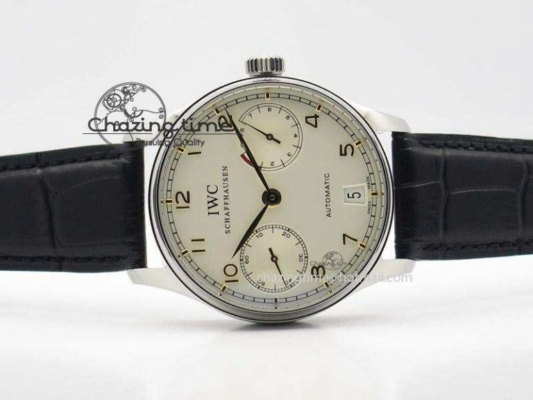 Portuguese Real PR IW500704 ZF 1:1 Best Edition On Black Leather Strap A52010 V2