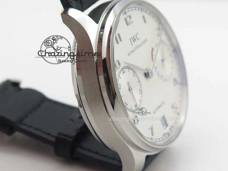 Portuguese Real PR IW500704 ZF 1:1 Best Edition On Black Leather Strap A52010