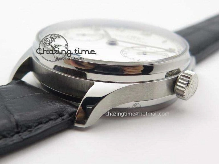 Portuguese Real PR IW500704 ZF 1:1 Best Edition On Black Leather Strap A52010