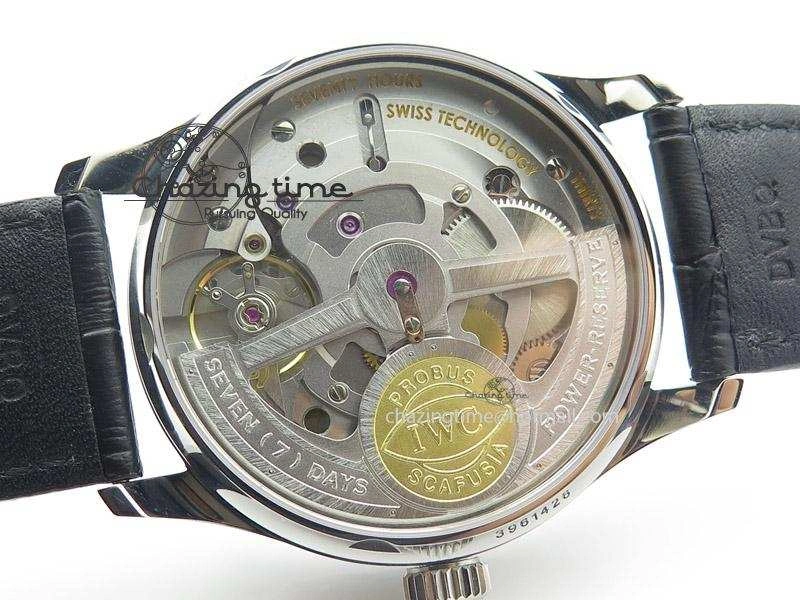 Portuguese Real PR IW500704 ZF 1:1 Best Edition On Black Leather Strap A52010