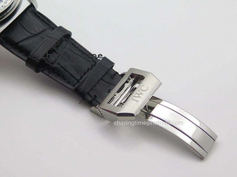 Portuguese Real PR IW500704 ZF 1:1 Best Edition On Black Leather Strap A52010