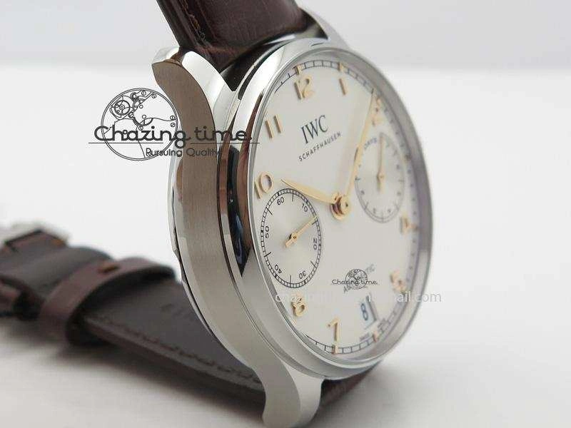 Portuguese Real PR IW500704 ZF 1:1 Best Edition On Brown Leather Strap A52010 V3