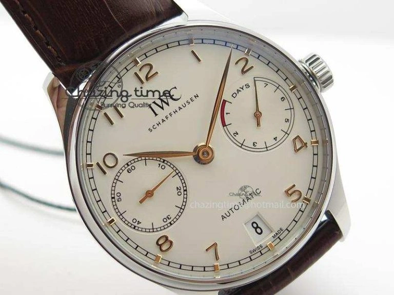 Portuguese Real PR IW500704 ZF 1:1 Best Edition On Brown Leather Strap A52010 V3