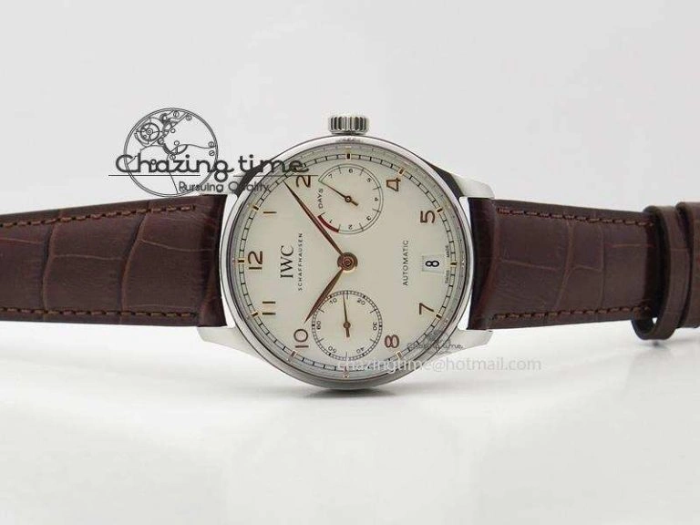 Portuguese Real PR IW500704 ZF 1:1 Best Edition On Brown Leather Strap A52010 V3