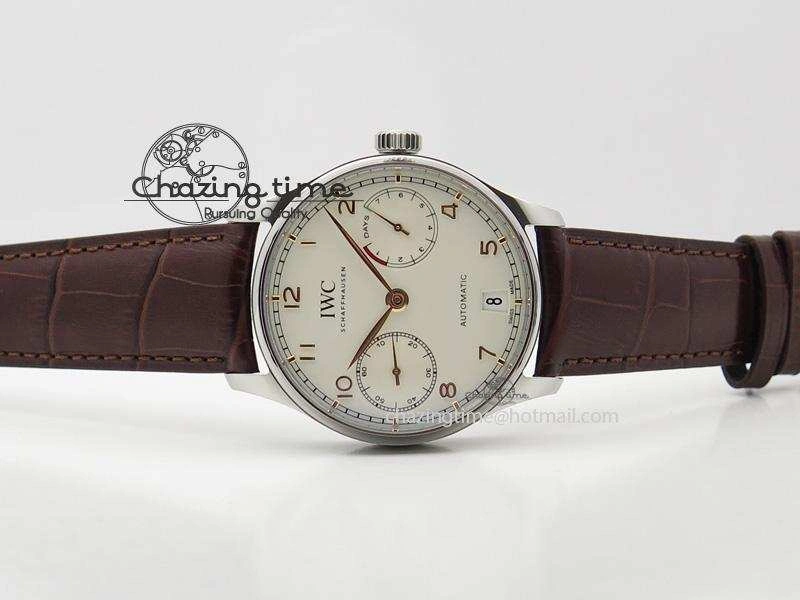 Portuguese Real PR IW500704 ZF 1:1 Best Edition On Brown Leather Strap A52010 V3