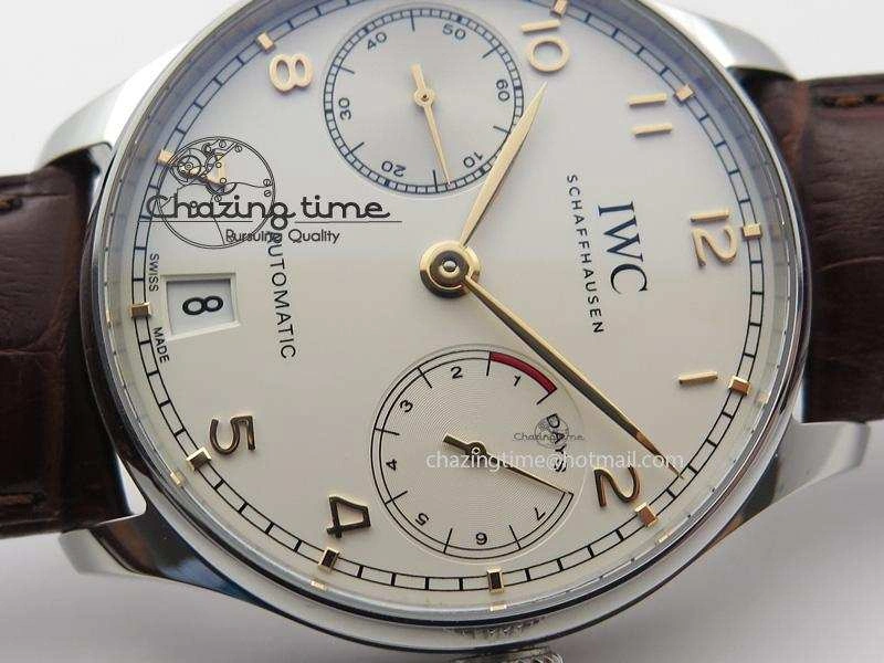 Portuguese Real PR IW500704 ZF 1:1 Best Edition On Brown Leather Strap A52010 V3