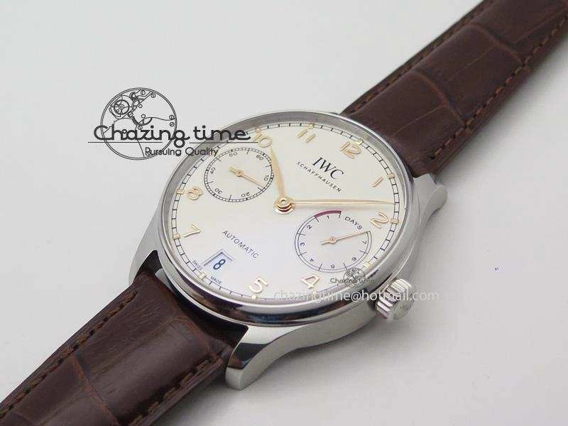 Portuguese Real PR IW500704 ZF 1:1 Best Edition On Brown Leather Strap A52010 V3