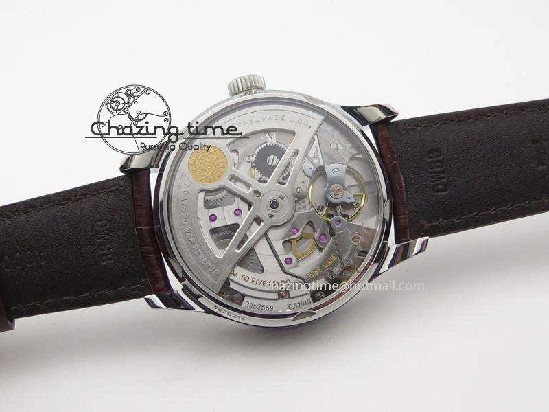 Portuguese Real PR IW500704 ZF 1:1 Best Edition On Brown Leather Strap A52010 V3