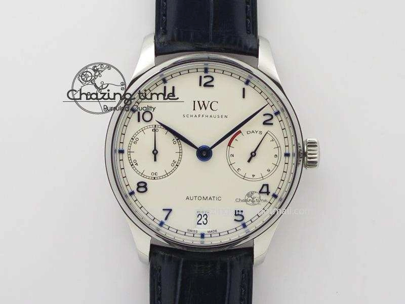 Portuguese Real PR IW500705 ZF 1:1 Best Edition On Blue Leather Strap A52010 V3