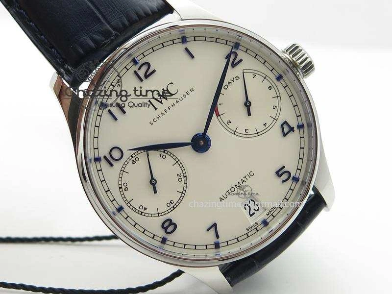 Portuguese Real PR IW500705 ZF 1:1 Best Edition On Blue Leather Strap A52010 V3