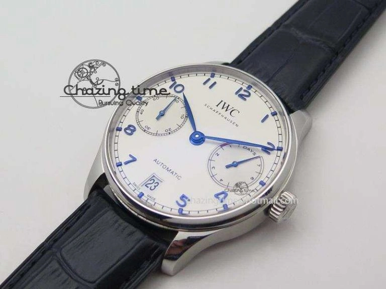 Portuguese Real PR IW500705 ZF 1:1 Best Edition On Blue Leather Strap A52010 V3