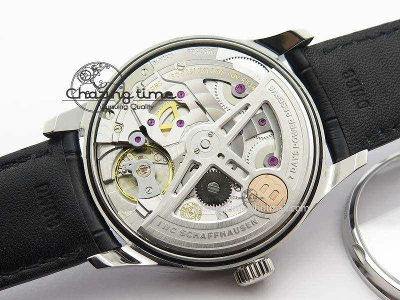 Portuguese Real PR IW500708 ZF 1:1 Best Edition Green Dial On Black Leather Strap A52010 V4