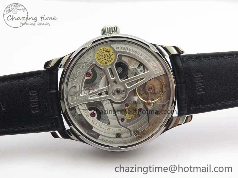 Portuguese Real PR IW500710 ZF 1:1 Best Edition Blue Dial On Black Leather Strap A52010 V4
