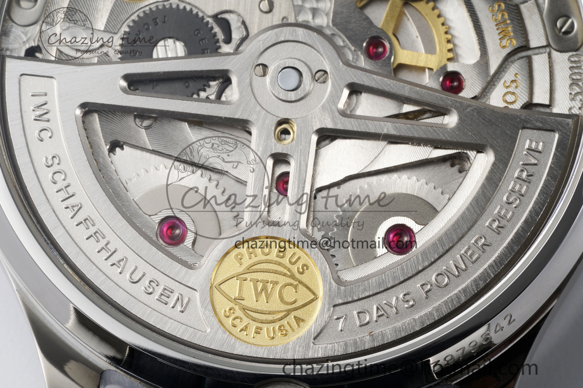 Portuguese Real PR IW500715 SS AZF 1:1 Best Edition White Blue Dial on Blue Leather Strap A52010