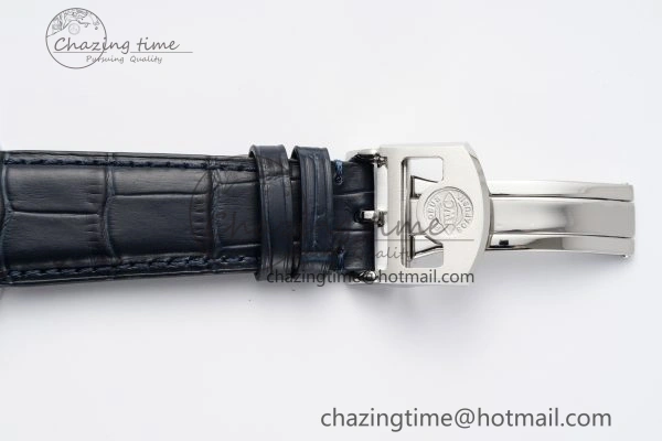 Portuguese Real PR IW500715 SS AZF 1:1 Best Edition White Blue Dial on Blue Leather Strap A52010