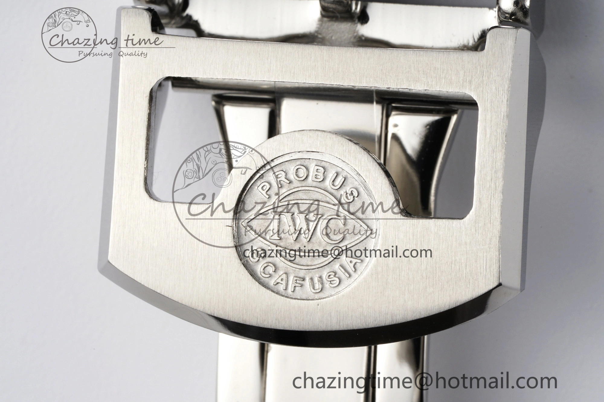 Portuguese Real PR IW500715 SS AZF 1:1 Best Edition White Blue Dial on Blue Leather Strap A52010