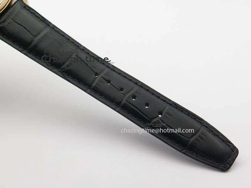 Portuguese Real PR RG IW5007 ZF 1:1 Best Edition Black Dial On Black Leather Strap A52010 V3
