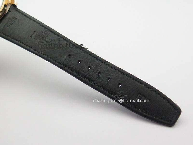 Portuguese Real PR RG IW5007 ZF 1:1 Best Edition Black Dial On Black Leather Strap A52010 V3