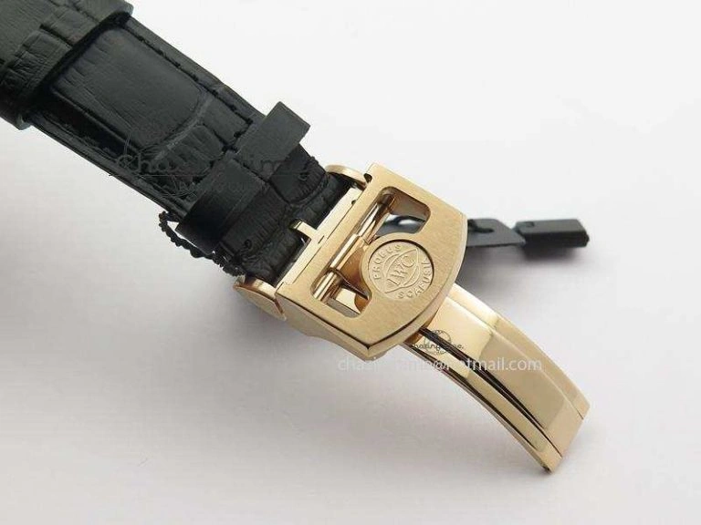 Portuguese Real PR RG IW5007 ZF 1:1 Best Edition Black Dial On Black Leather Strap A52010 V3