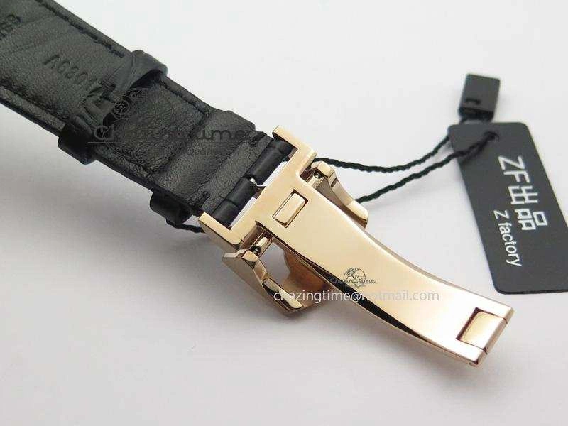 Portuguese Real PR RG IW5007 ZF 1:1 Best Edition Black Dial On Black Leather Strap A52010 V3