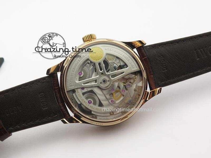 Portuguese Real PR RG IW500701 ZF 1:1 Best Edition On Brown Leather Strap A52010 V3