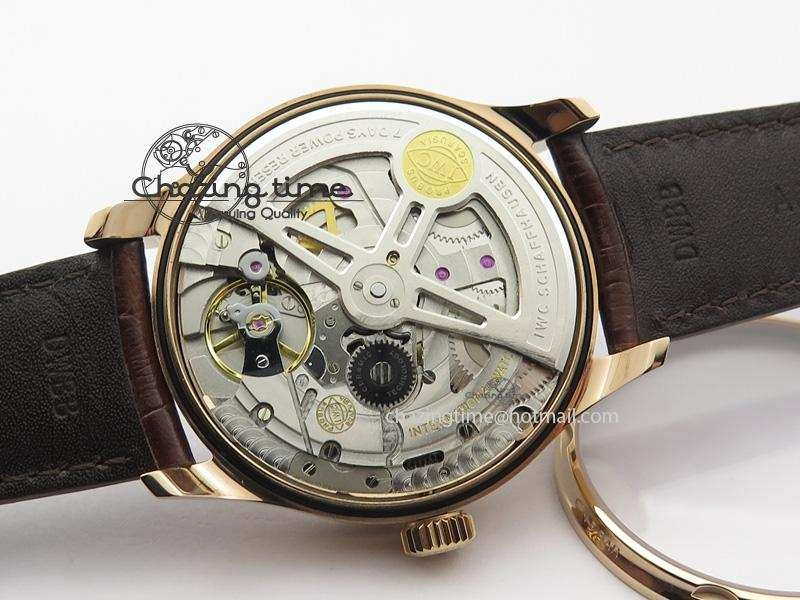 Portuguese Real PR RG IW500701 ZF 1:1 Best Edition On Brown Leather Strap A52010 V3