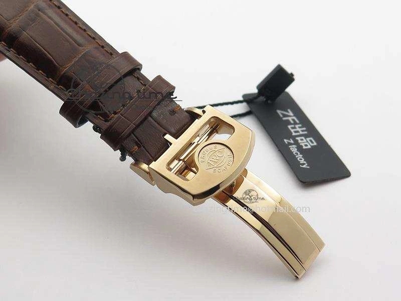 Portuguese Real PR RG IW500701 ZF 1:1 Best Edition On Brown Leather Strap A52010 V3