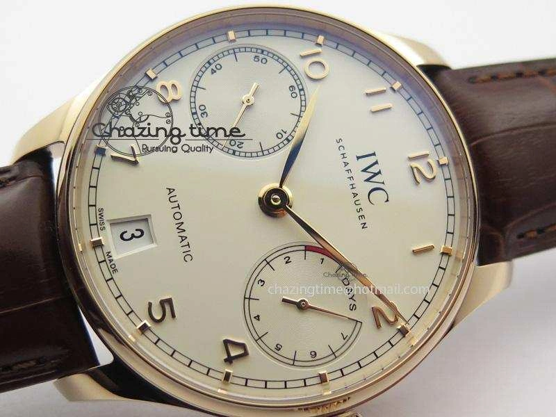 Portuguese Real PR RG IW500701 ZF 1:1 Best Edition On Brown Leather Strap A52010 V3