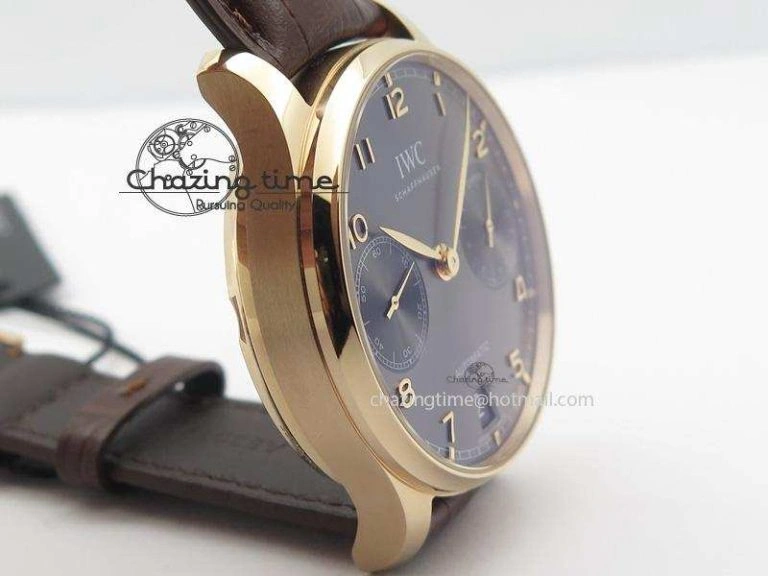 Portuguese Real PR RG IW500702 ZF 1:1 Best Edition On Brown Leather Strap A52010 V3