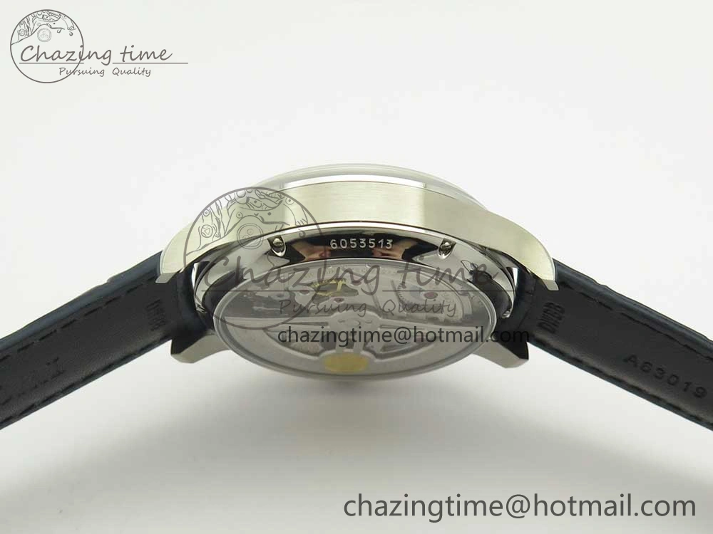 Portuguese Real PR Real Annual Calendar IW5035 ZF 1:1 Best Edition White Dial Blue Markers on Blue Leather Strap A52850