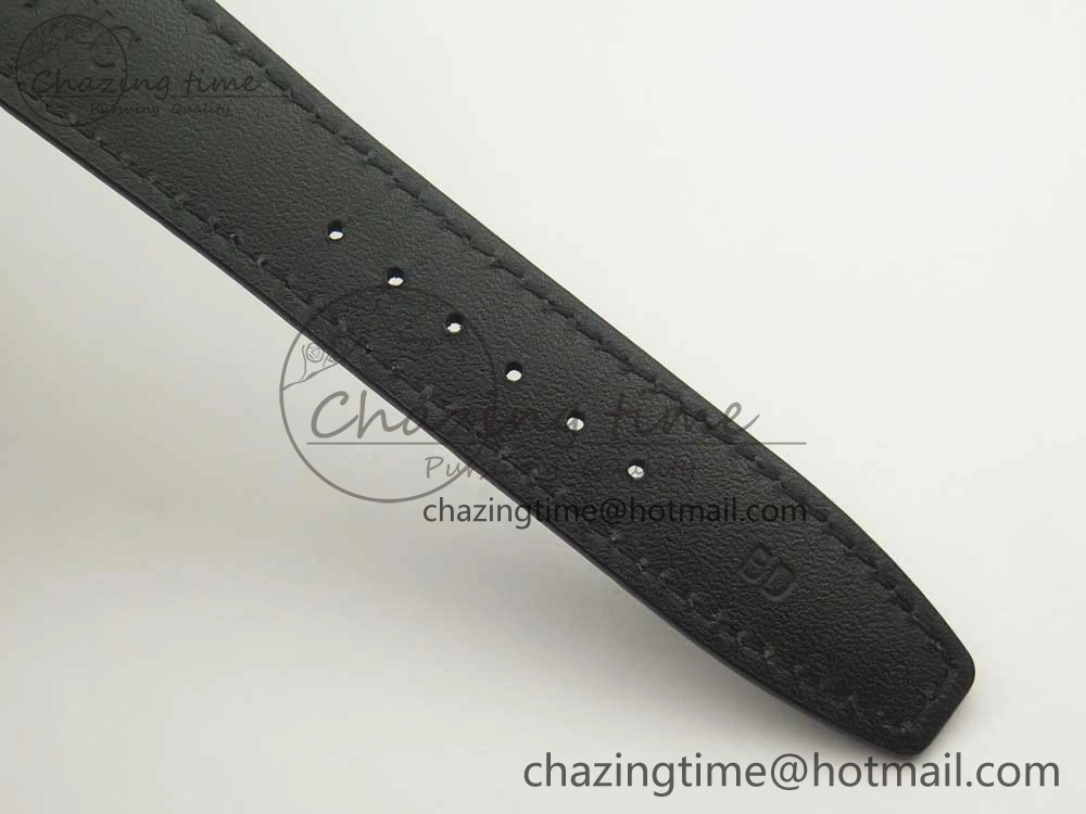 Portuguese Real PR Real Annual Calendar IW503501 RG ZF 1:1 Best Edition White Dial on Black Leather Strap A52850