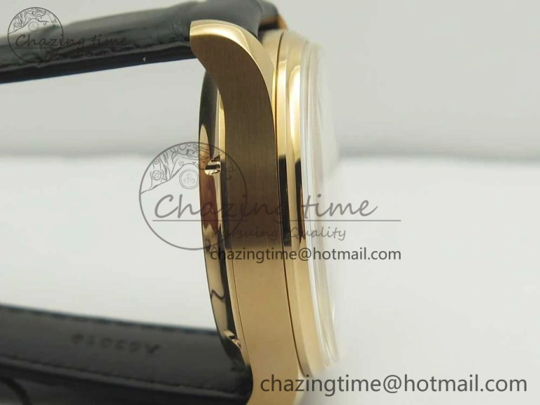Portuguese Real PR Real Annual Calendar IW503501 RG ZF 1:1 Best Edition White Dial on Black Leather Strap A52850