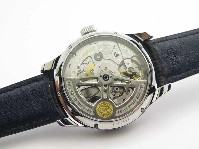 Portuguese Real PR Real Annual Calendar IW503501 YLF 1:1 Best Edition White Dial On Leather Strap A52850