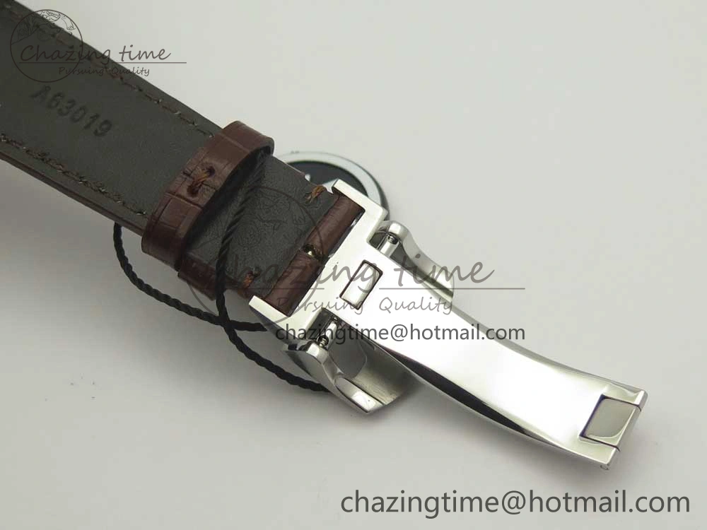 Portuguese Real PR Real Annual Calendar IW503501 ZF 1:1 Best Edition White Dial on Brown Leather Strap A52850