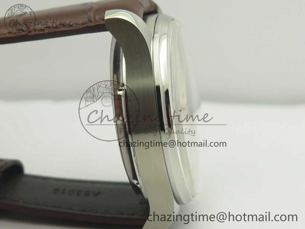 Portuguese Real PR Real Annual Calendar IW503501 ZF 1:1 Best Edition White Dial on Brown Leather Strap A52850