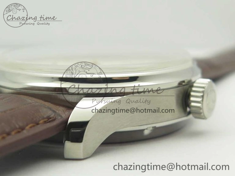 Portuguese Real PR Real Annual Calendar IW503501 ZF 1:1 Best Edition White Dial on Brown Leather Strap A52850