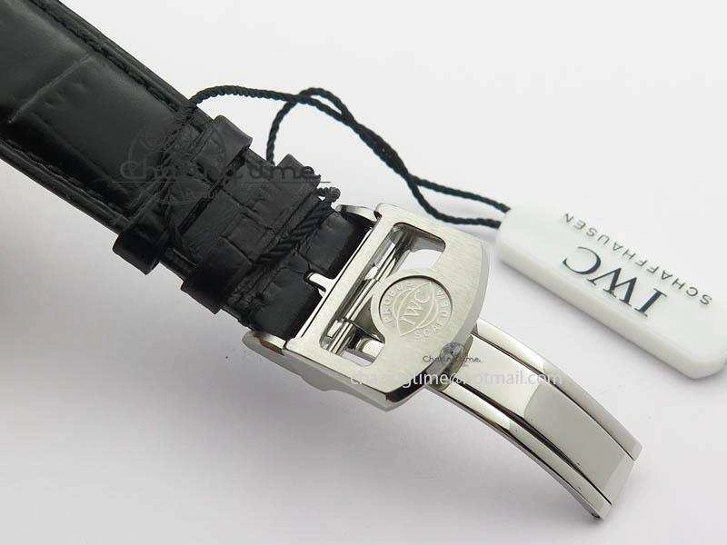 Portuguese Real PR Real Annual Calendar IW503502 YLF 1:1 Best Edition Blue Dial On Leather Strap A52850