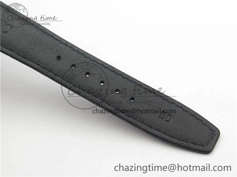 Portuguese Real PR Real Annual Calendar IW503502 ZF 1:1 Best Edition Black Dial Steel Markers on Black Leather Strap A52850