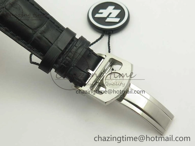 Portuguese Real PR Real Annual Calendar IW503502 ZF 1:1 Best Edition Blue Dial on Black Leather Strap A52850