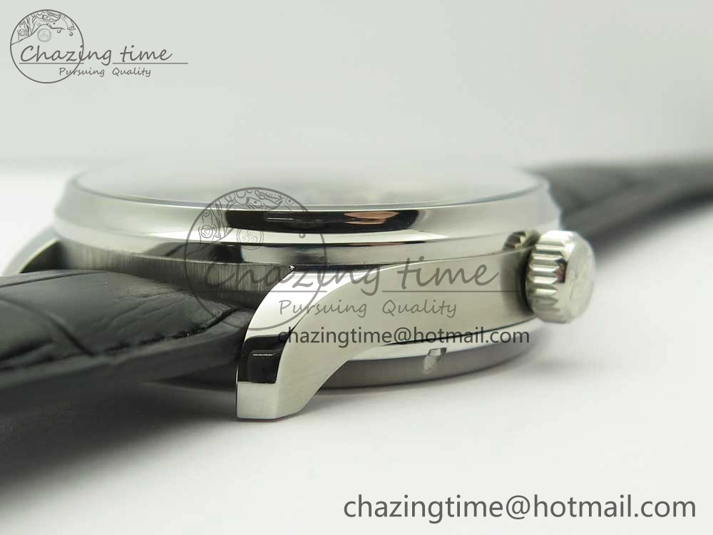 Portuguese Tourbillon IW5046 SS ZF Best Edition Gray Dial on Black Leather Strap