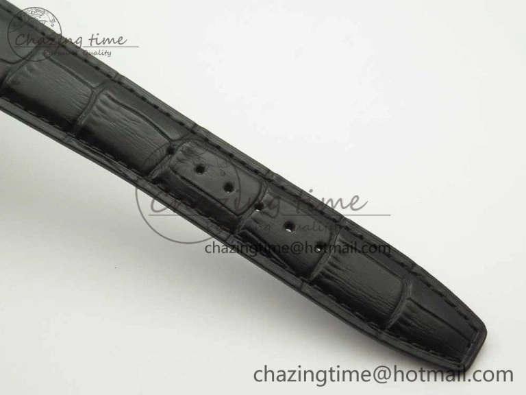 Portuguese Tourbillon IW5046 SS ZF Best Edition White Dial SS Markers on Black Leather Strap