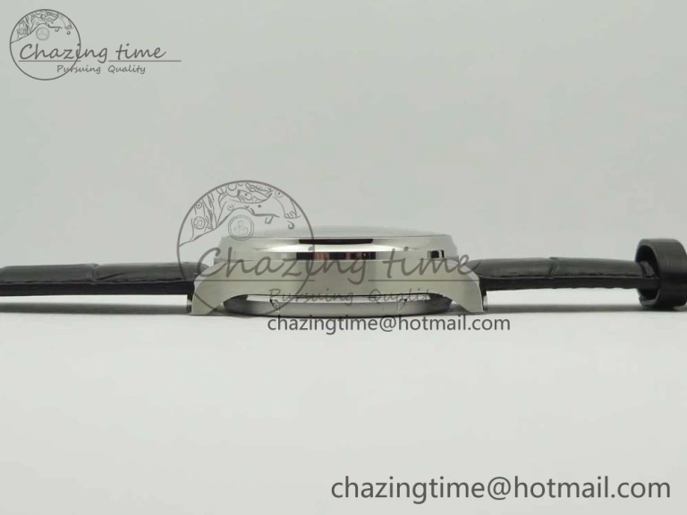 Portuguese Tourbillon IW5046 SS ZF Best Edition White Dial SS Markers on Black Leather Strap