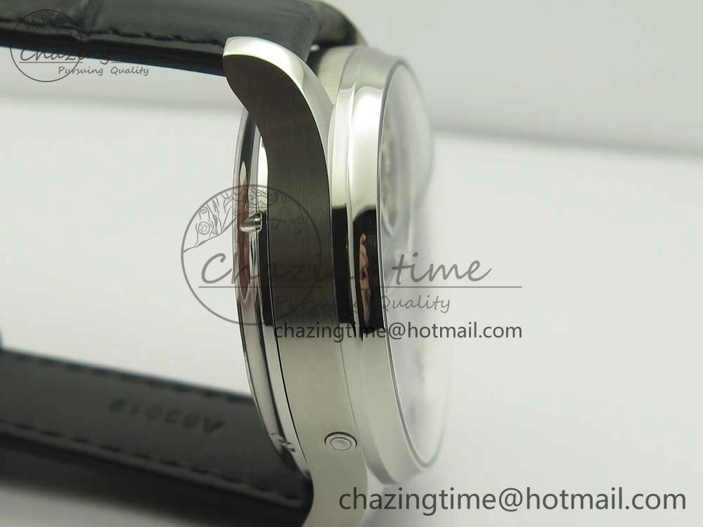Portuguese Tourbillon IW504602 SS ZF Best Edition Blue Dial on Black Leather Strap