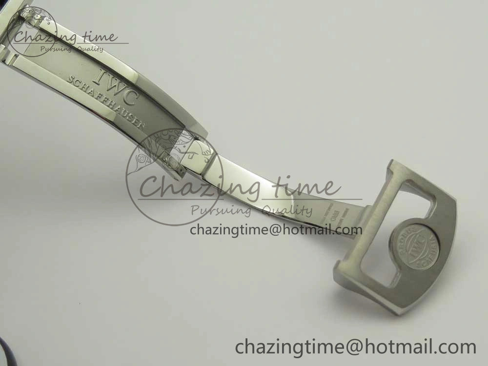 Portuguese Tourbillon IW504602 SS ZF Best Edition Gray Dial on Brown Leather Strap
