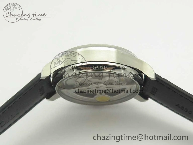 Portuguese Tourbillon IW5463 SS ZF Best Edition Blue Dial on Black Leather Strap