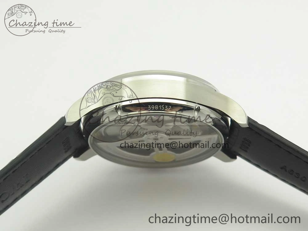 Portuguese Tourbillon IW5463 SS ZF Best Edition Blue Dial on Black Leather Strap
